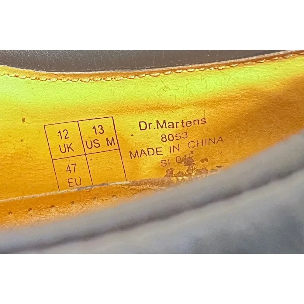 Dr.‎ Martens 8053 Brown Leather Padded Collar Oxford Shoes Mens 13 UK 12 EU 47